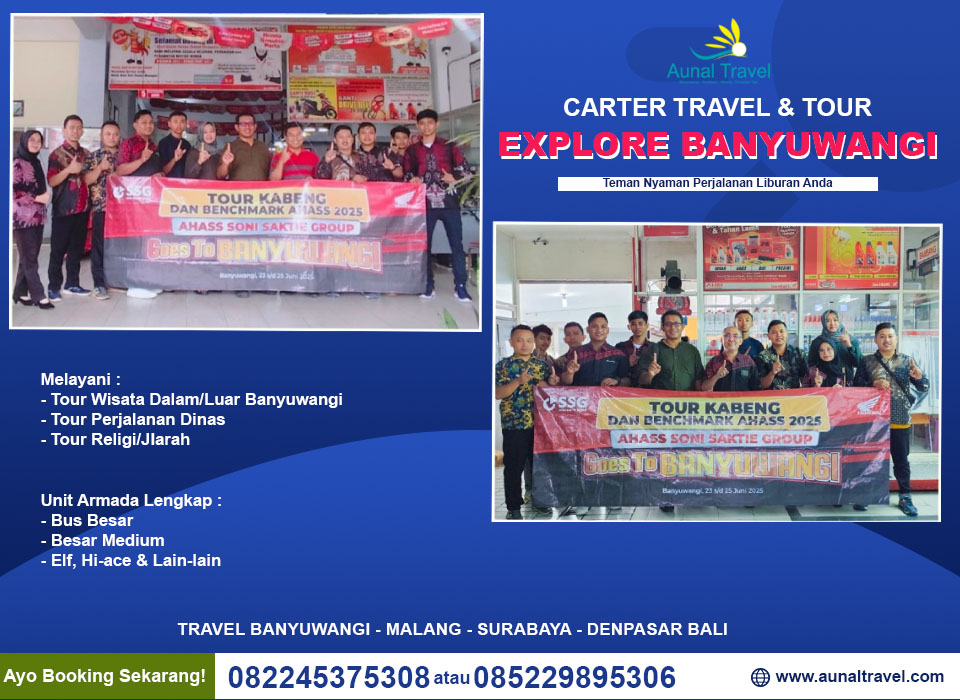 Mobil wisata Carter Banyuwangi untuk tour Kawah Ijen