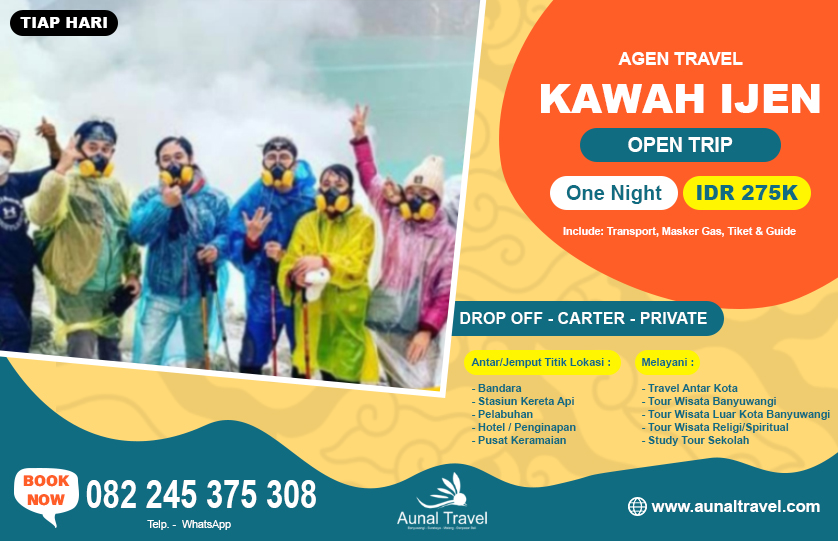 open trip kawah ijen murah paket lengkap