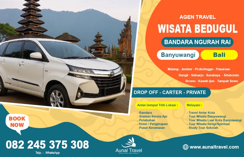 Travel Denpasar Bali Banyuwangi Bandara NGurah Rai Wisata Bedugul