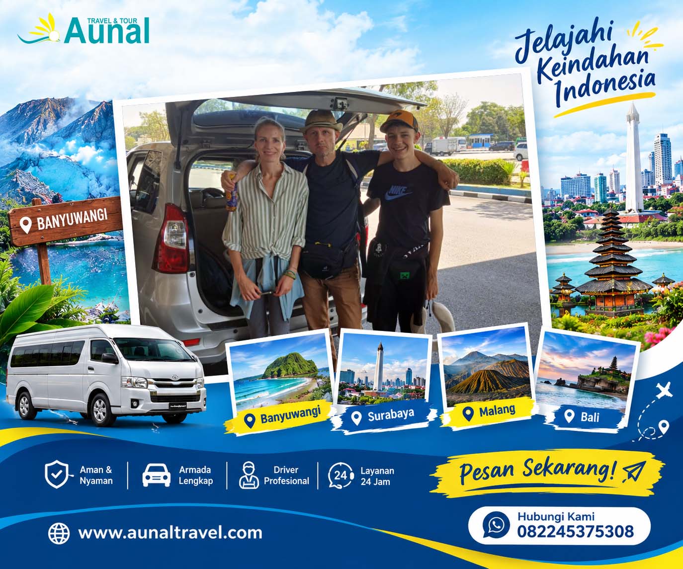 travel surabaya malang banywuangi bali private